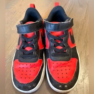 Nike Kids Red and Black Sneakers